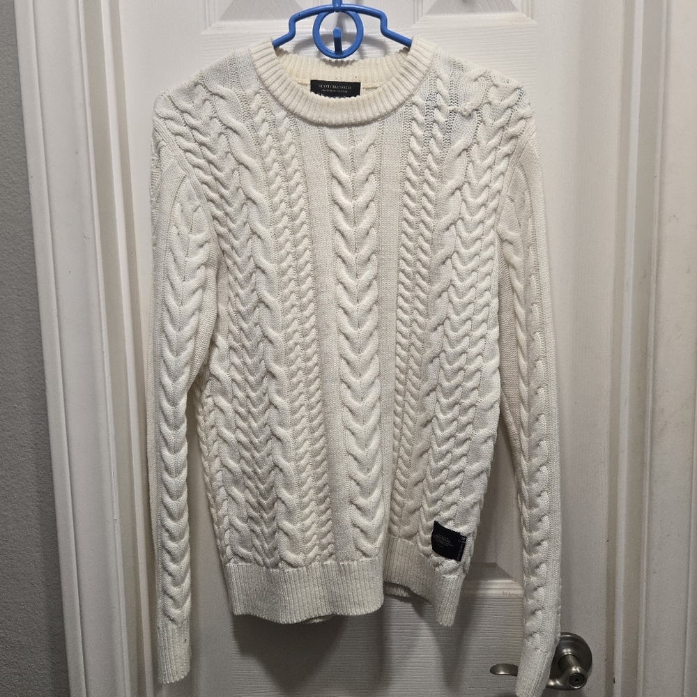 Scotch & soda cable knit sweater size s